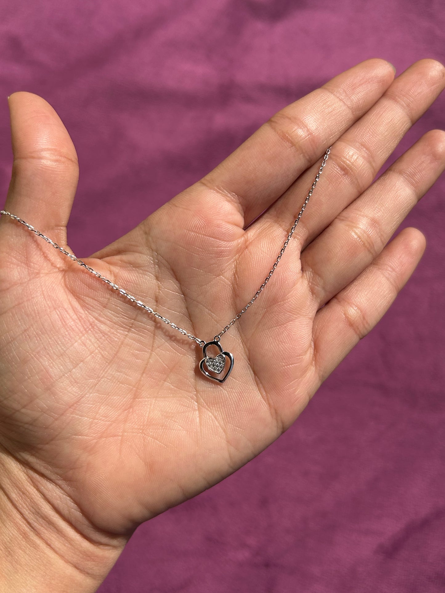 Premium Dual Heart Neckpiece By Siva Silver