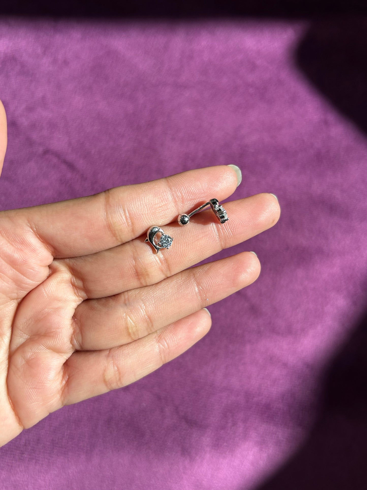 Premium Dolphin With Diamond Studs By Siva Silver