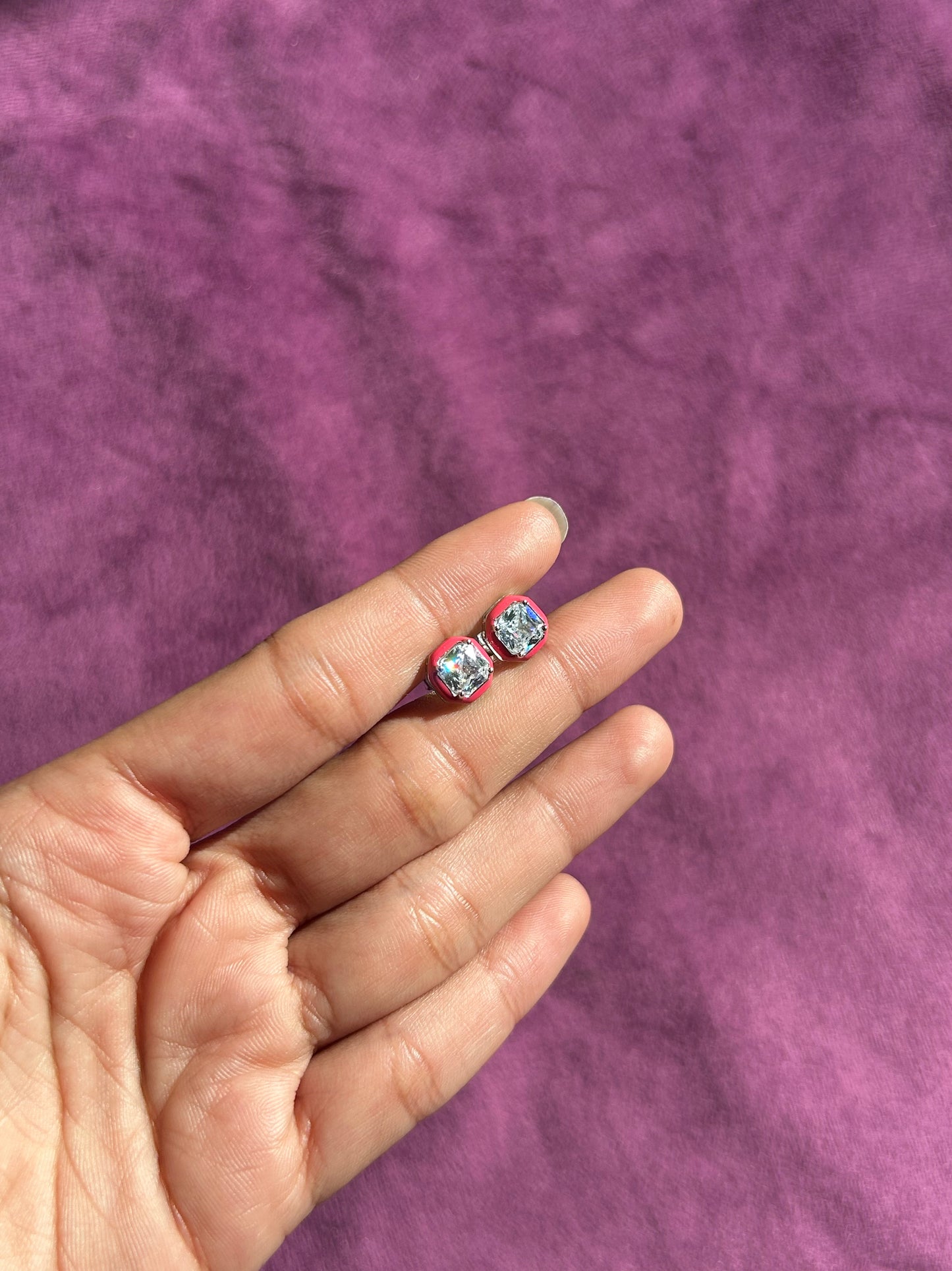 Premium Twilight Gleam Studs By Siva Silver
